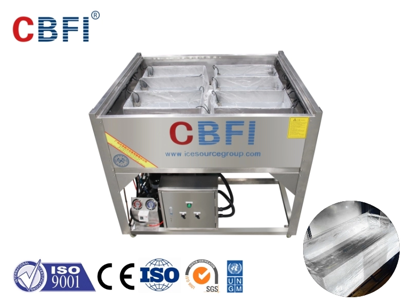 Máquina de bloco de gelo puro CBFI para gelo de luxo