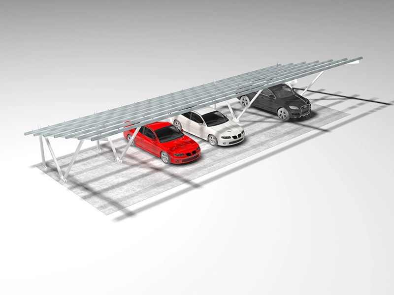 Sistema de montagem de garagem solar