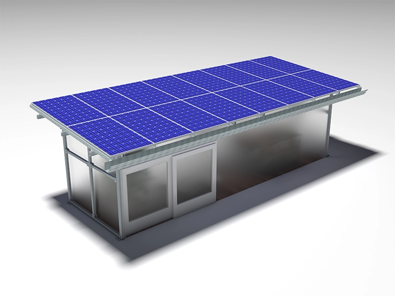 Sistema de montagem solar fotovoltaica de jardim de inverno