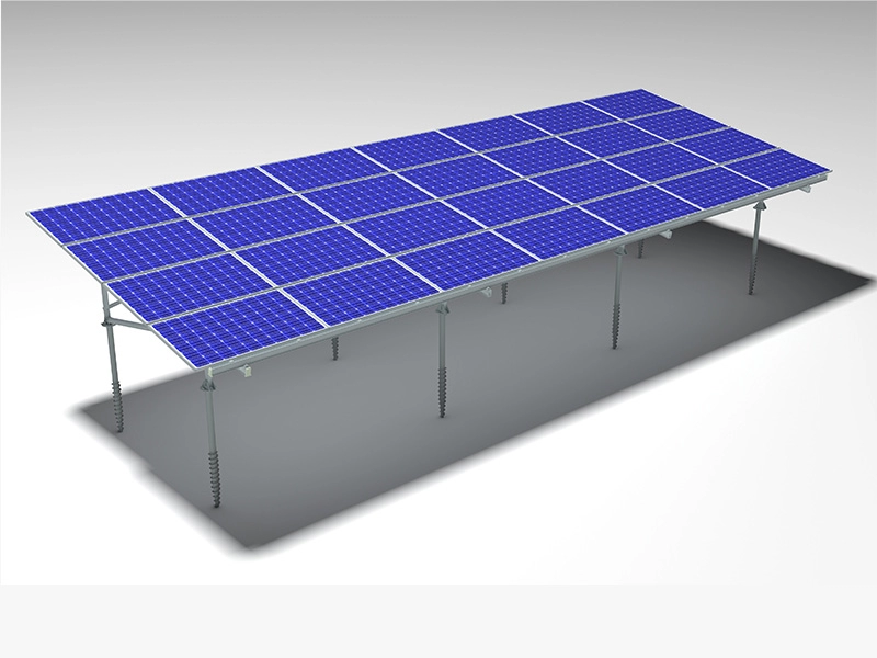 Sistema de rack de painel solar bifacial