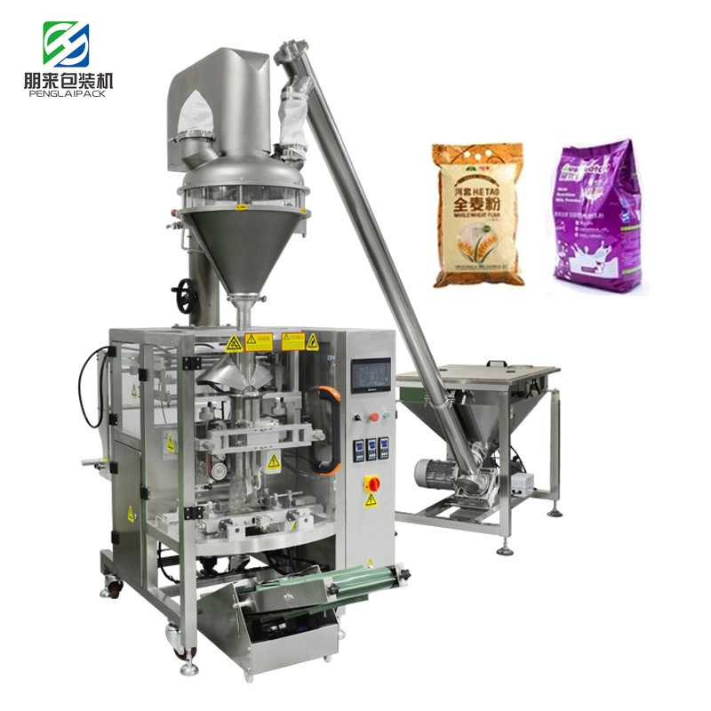 Máquina de embalagem de saco de farinha de milho 2kg máquina de embalagem de enchimento de cabeça de trado