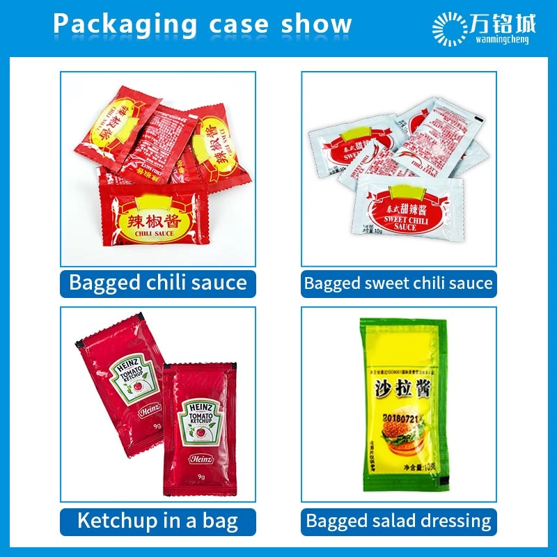 Máquina de embalagem líquida personalizada 1ml-100ml mel, máquina de embalagem quantitativa líquida de ketchup
