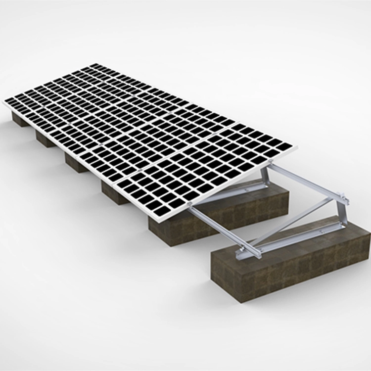 Kits de montagem solar de telhado plano