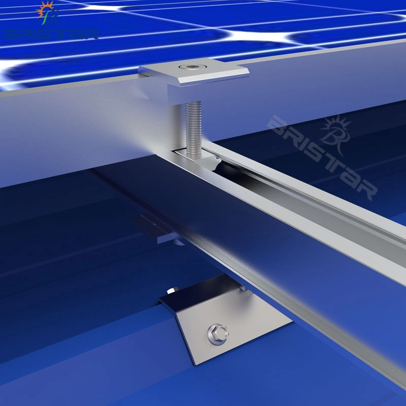 Montagens de painel solar para telhado de metal
