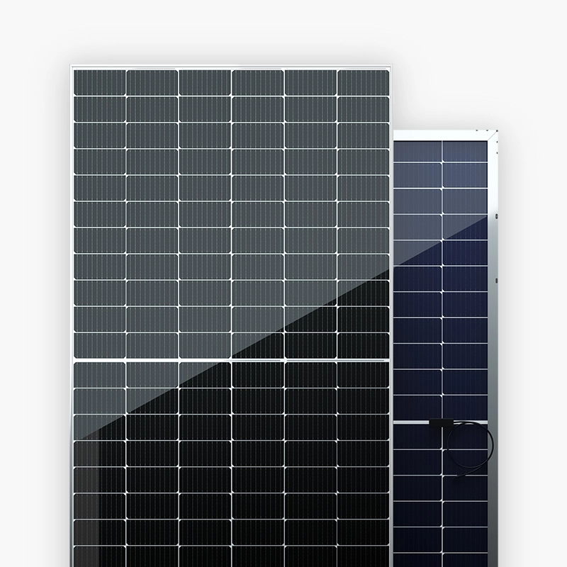 Módulo fotovoltaico solar bifacial mono MBB de 470-490 W metade cortada