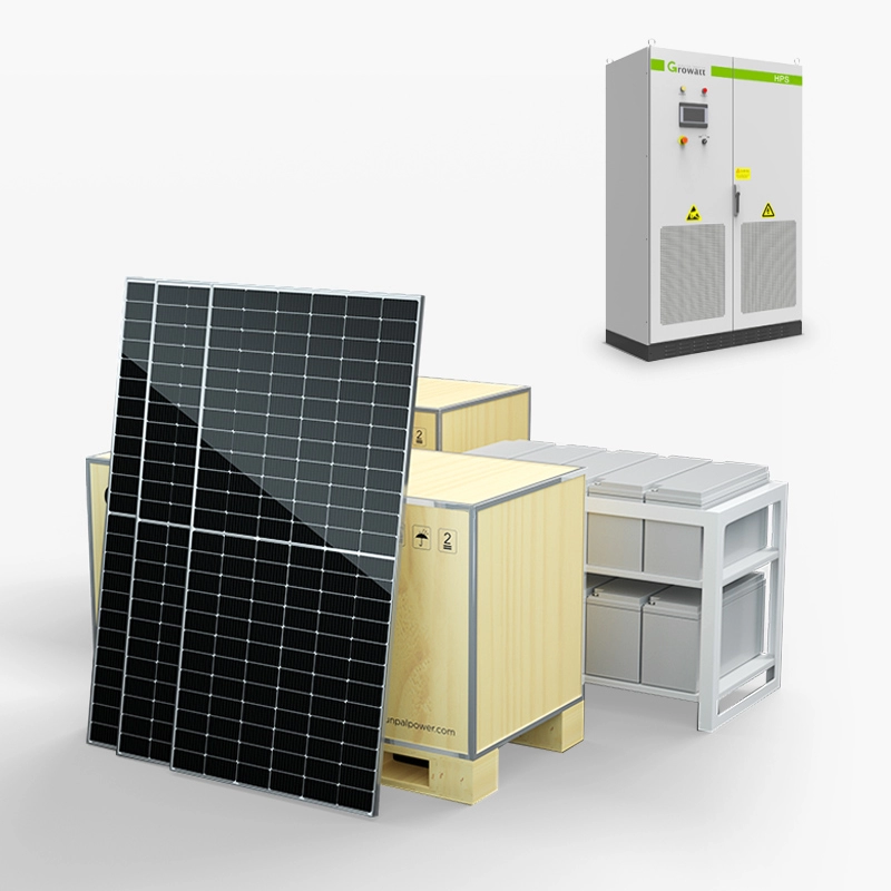 Sistema de kit de energia elétrica fotovoltaica para painel solar comercial com bateria