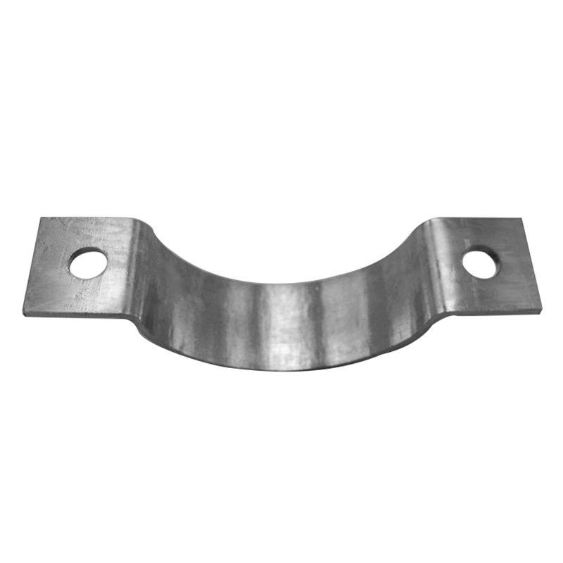 Aço inoxidável metal ferro placa de equitação tubo em forma de U braçadeira de arame sinal de aro aro de ferro plano aro de cabo aro