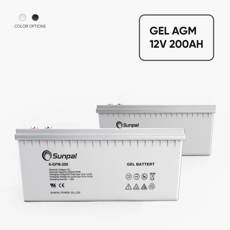 Armazenamento de bateria doméstica de ciclo profundo 12V 200Ah AGM