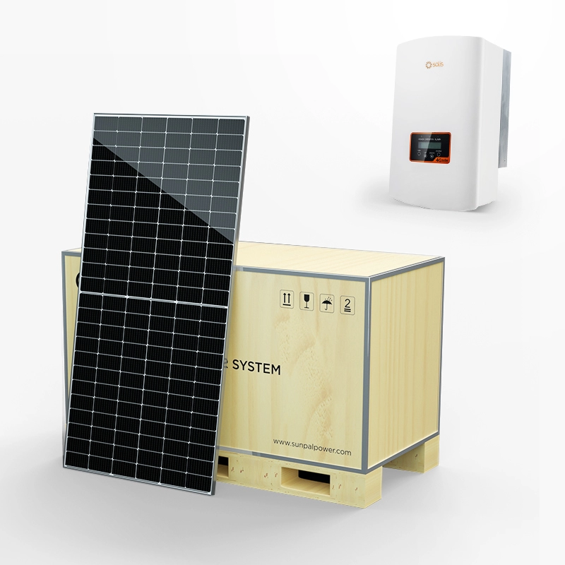 Kits de alimentação completos para sistemas solares fotovoltaicos ligados à rede para residências