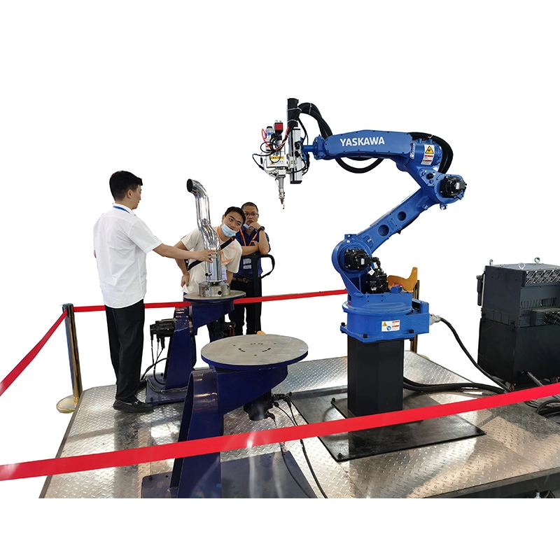 Sistema de soldagem a laser de robô industrial