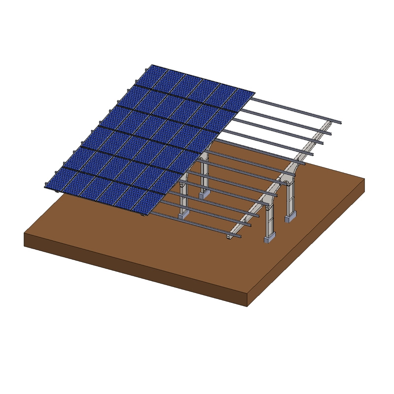 Estruturas de garagem solar de aço galvanizado residencial