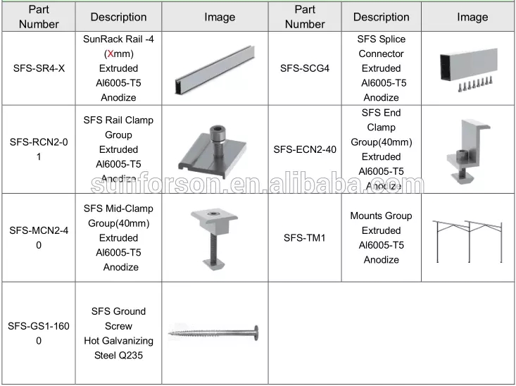 aluminum agriculture solar array structure