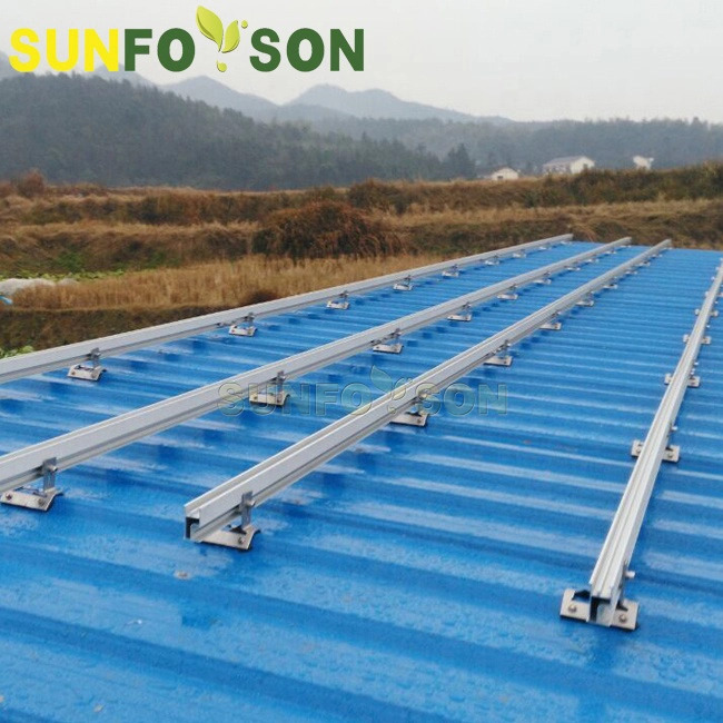 Trilho de alumínio solar de alta qualidade para instalação de painel solar
