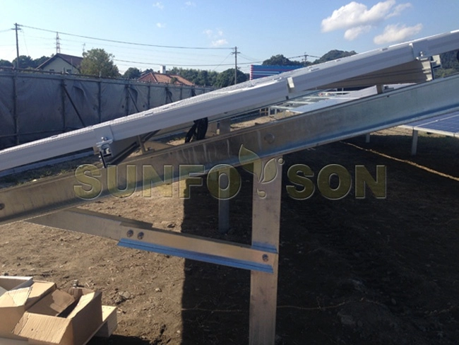 Sistema de montagem solar de pilha SunRack