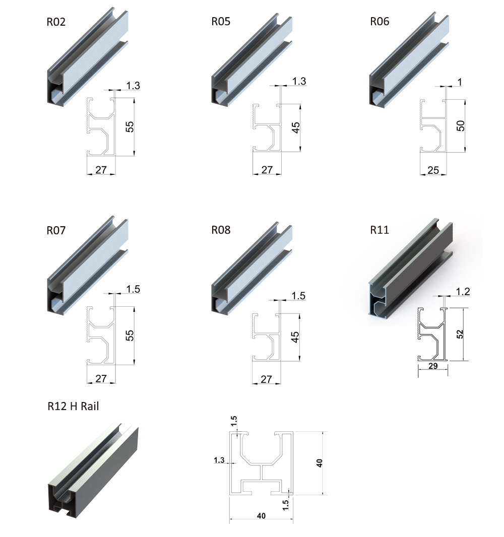 solar panel aluminum rail