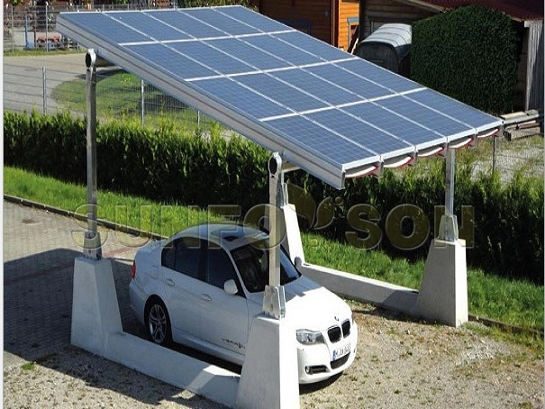 Estrutura de montagem da garagem solar SunRack