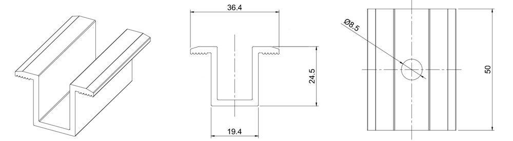 solar middle clamp