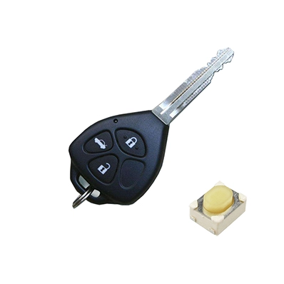 Interruptor de botão tátil tipo compacto top push para chave do carro