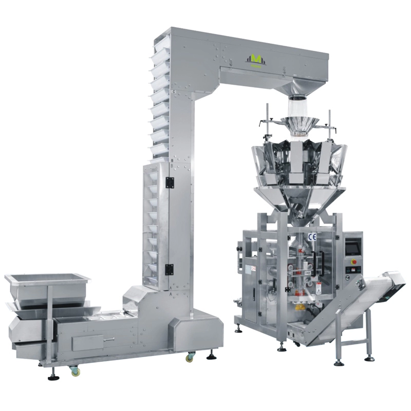 Máquina de embalagem de pó de grãos de partículas grandes de escala de 10 cabeças