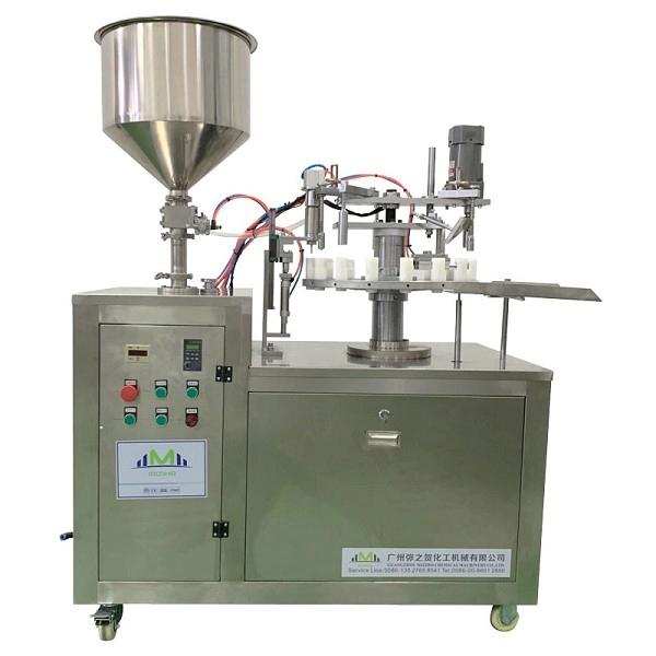 Máquina de embalagem rotativa Máquina de enchimento e tampamento de óleo labial