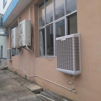 Almofada de resfriamento de tamanho grande China refrigeradores de ar evaporativos montados na parede refrigerador de ar de fábrica