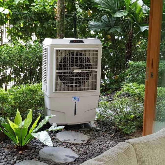 Refrigerador de ar de água portátil evaporativo de energia solar da China