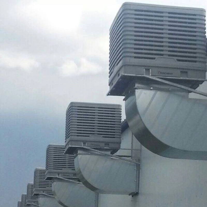 Refrigerador de ar industrial Big Wind com água para fábrica