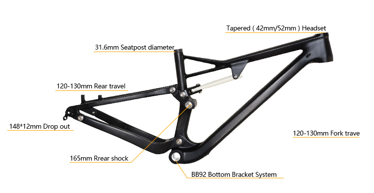 carbon mtb frame 29er