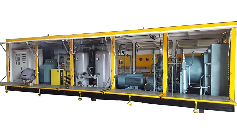 Compressão de nitrogênio de adsorção de oscilação de pressão de integração de nitrogênio de equipamento montado em skid