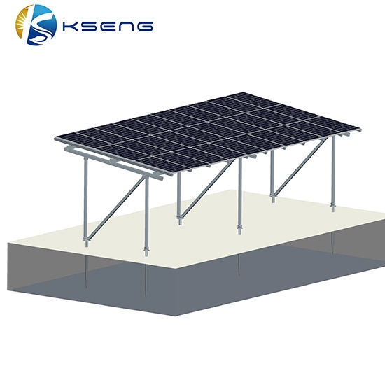 Sistema de montagem de garagem solar à prova d'água