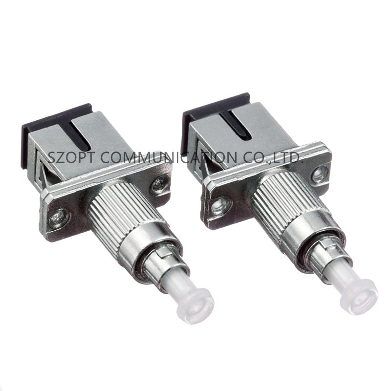 Adaptador de fibra híbrida SC/FC/LC/ST/MU/E2000/SMA fêmea/macho monomodo multimodo