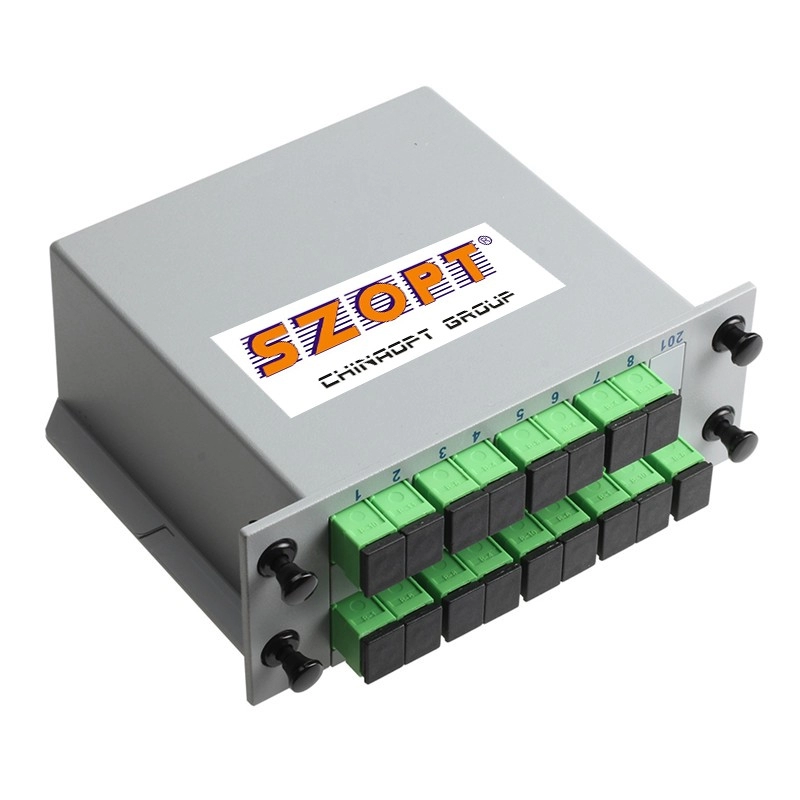 Cassete PLC Splitter LGX 1X2/4/8/16 SC/APC SC/UPC