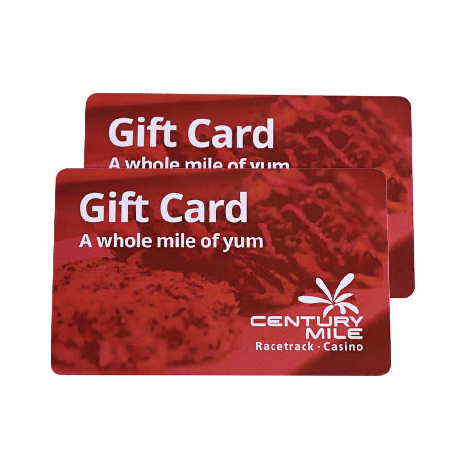 Cartões de presente de impressão offset CMYK tamanho de cartão de crédito PVC