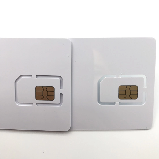 Cartão SIM em branco de plástico gravável e legível