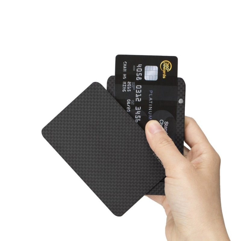 Cartão de bloqueio RFID que pode proteger cartões bancários na carteira