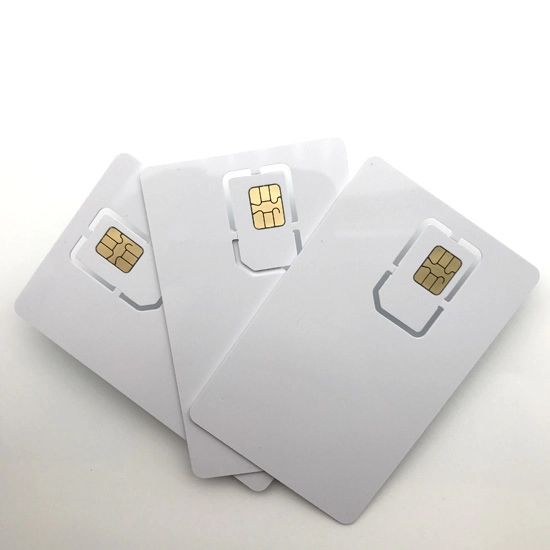 Cartão SIM em branco de plástico gravável e legível