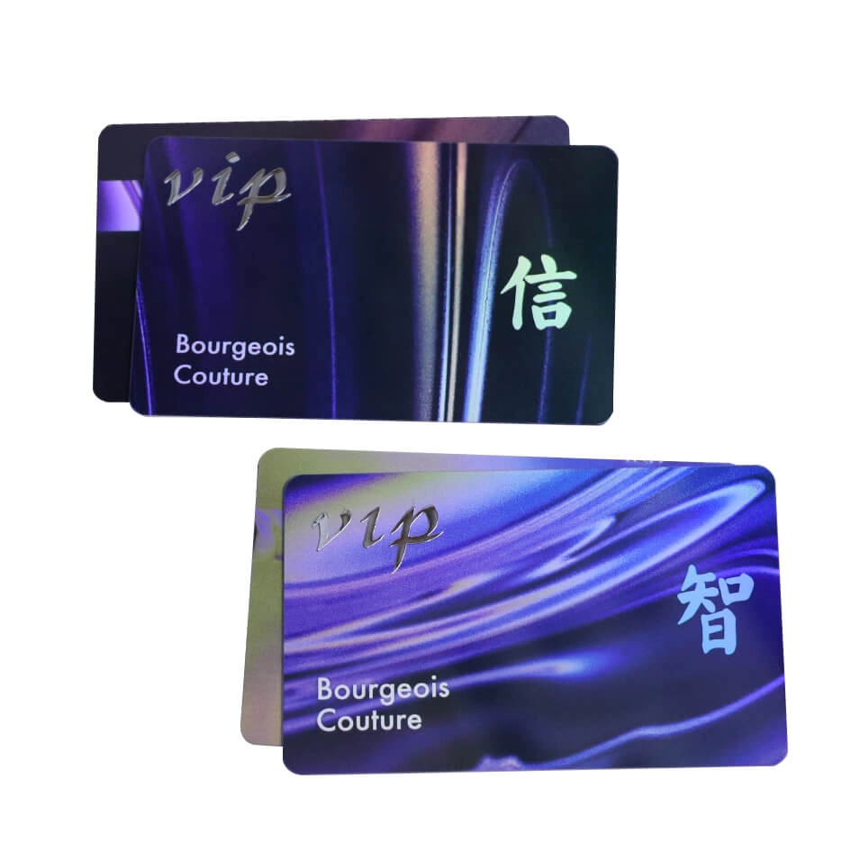 Cartões de fidelidade imprimíveis de plástico PVC 13,56 MHz I-CODE SLI