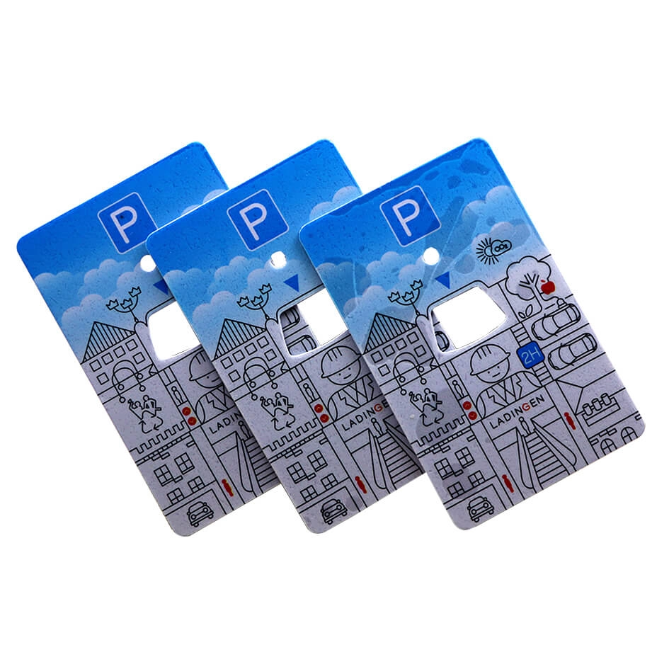 Cartão de proximidade de controle de acesso em forma de PVC para estacionamento