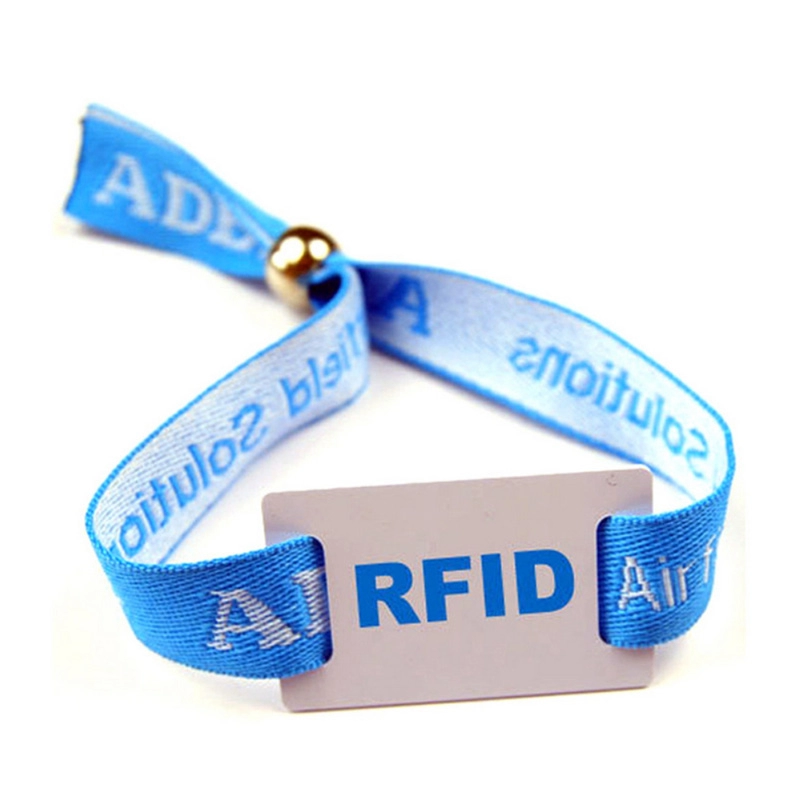 Pulseira de tecido RFID de 13,56 Mhz para eventos