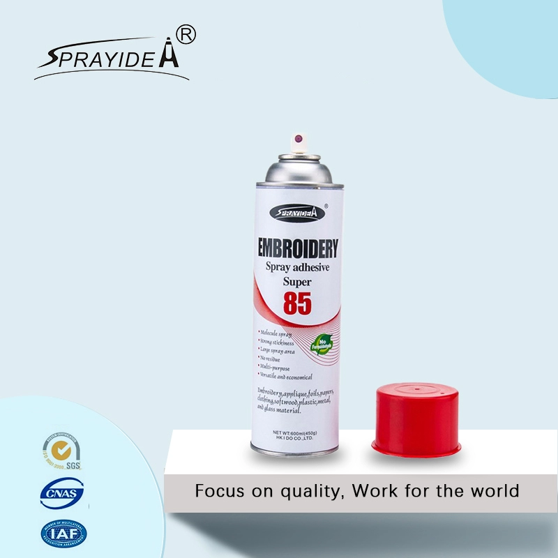 Sprayidea 85 adesivo de spray de bordado para acolchoamento de tecido pegajoso