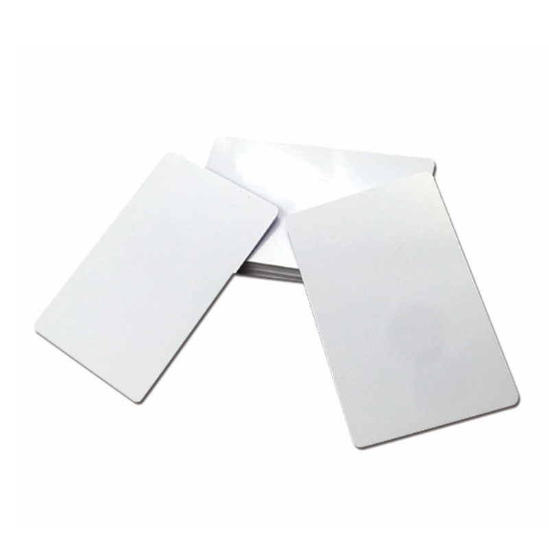 13,56 MHz Ntag213 Ntag215 Ntag216 chip impressão jato de tinta branco em branco cartão de PVC NFC