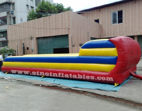 Pista dupla de 10 m de comprimento para crianças N adultos bungee inflável para interativo