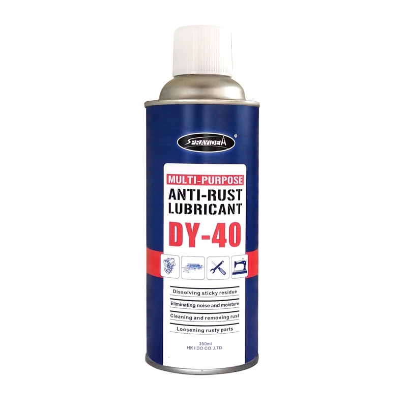 Spray lubrificante aerossol antiferrugem à base de óleo multifuncional