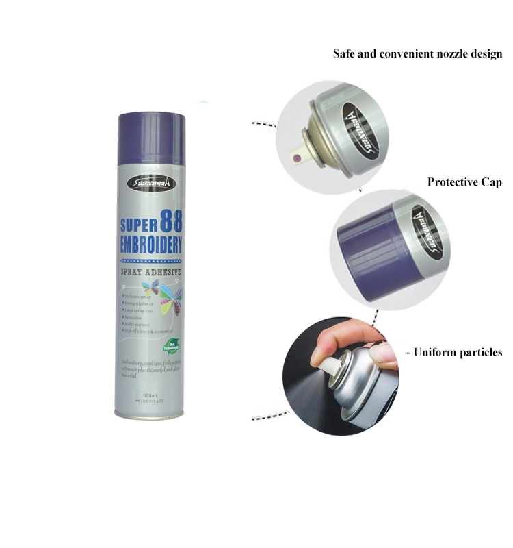 SUPER 88 adesivo spray para bordados de secagem rápida