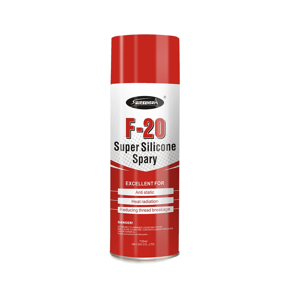 Spray lubrificante à base de óleo de silicone para linha de costura
