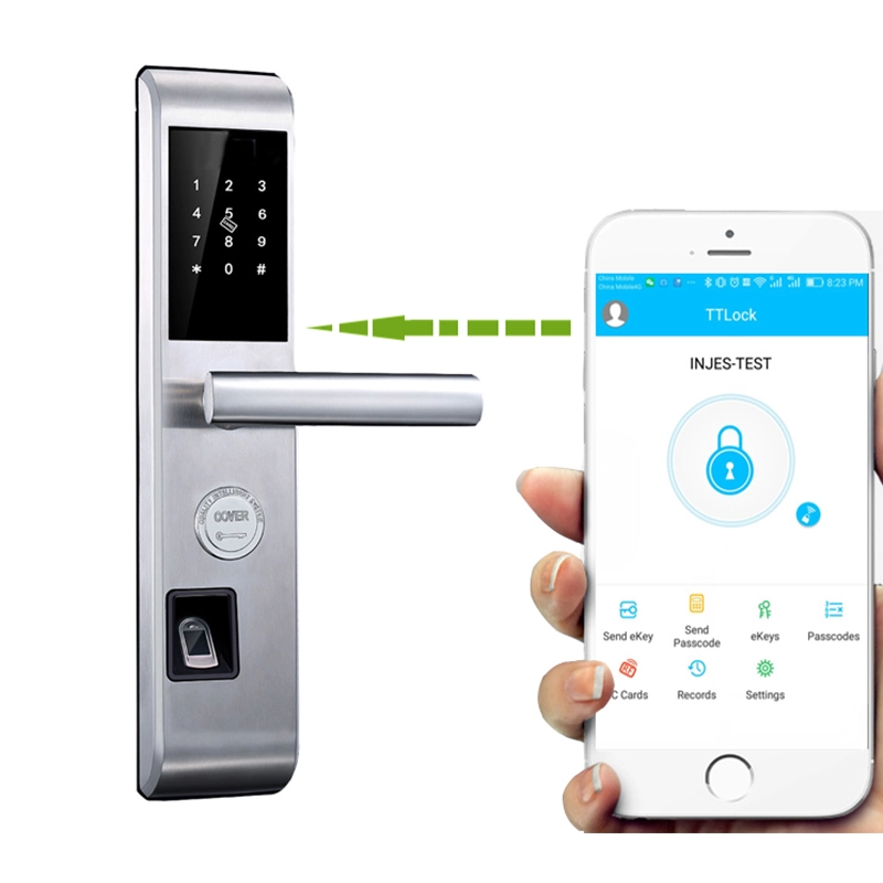 Bloqueio de impressão digital inteligente para iphone de controle remoto com aplicativo ios e android
