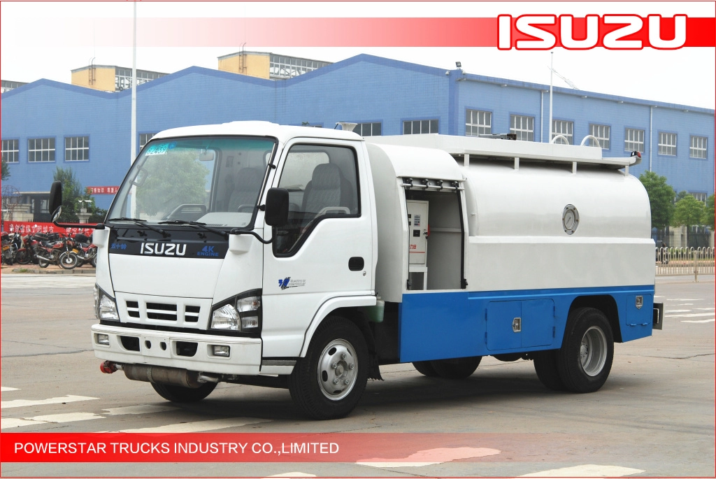 Caminhão tanque de reabastecimento fiscal Isuzu 4000L para entrega de gasolina/diesel leve