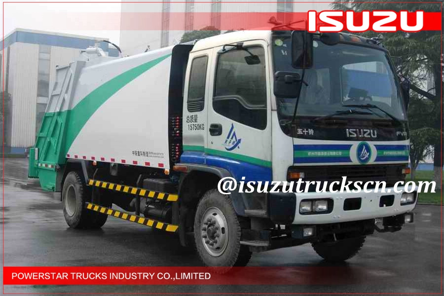 14Cbm Angola 4x2 Japonês Isuzu fvr Caminhão de Lixo Compactador de Lixo