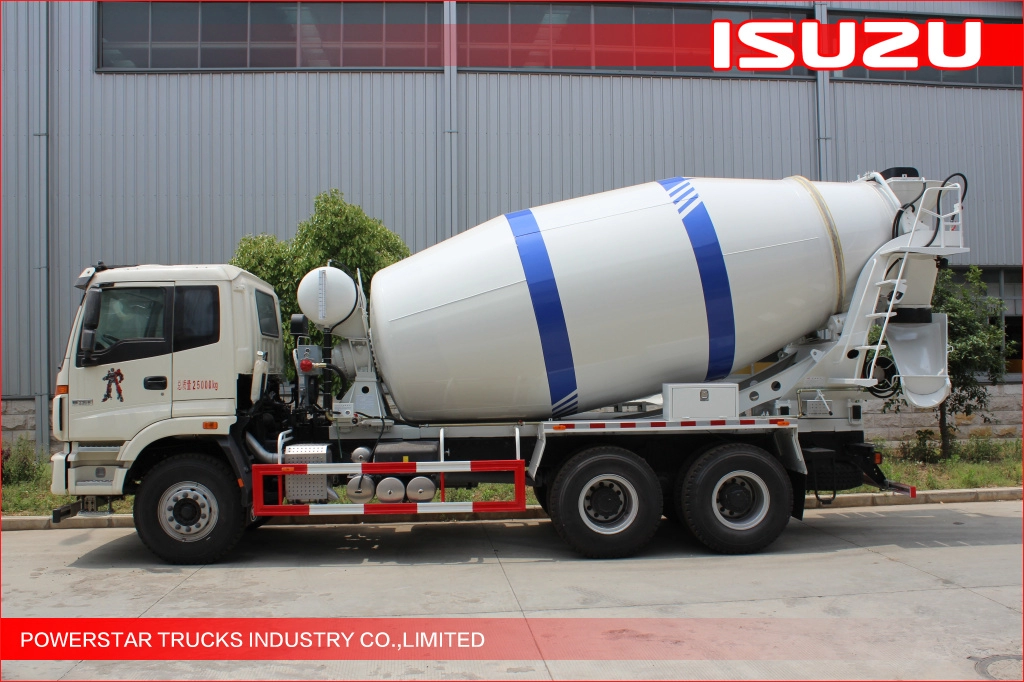 Misturadores de caminhão de cimento Isuzu de 10m3 12m3 de alta qualidade
