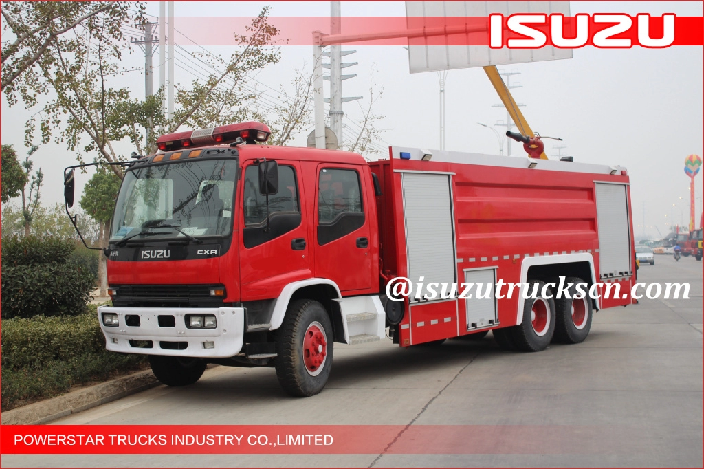 Síria personalizado ISUZU 6x4 grande capacidade 15000L tipo água caminhão de bombeiros